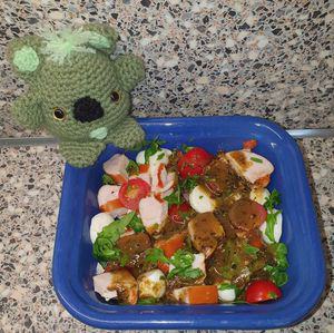 Sannie's Gerookte Kip- Mozzarella salade