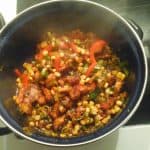 Babi Pangang met groenten in de wok