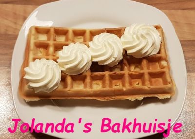 Wafels met griekse yoghurt