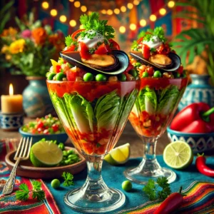 Pittige Mosselcocktail met Frisse Tomatensaus