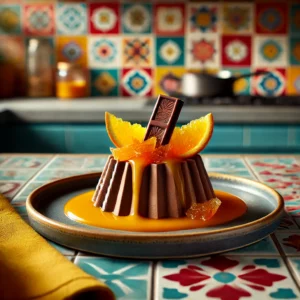 Romige Tobleronemousse met Sinaasappelzest en Marmeladesaus