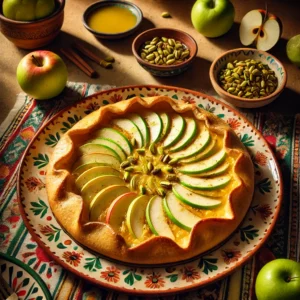 Herfstige Appel-Pistache Galette