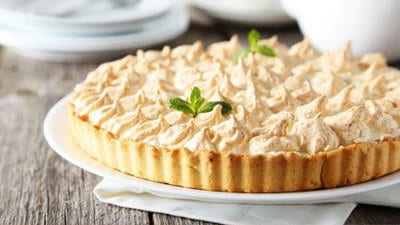 Limoen meringue taartjes