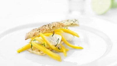 Mangotaartje met mascarpone en chocolade