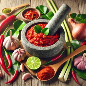 Zelfgemaakte Thaise rode currypasta