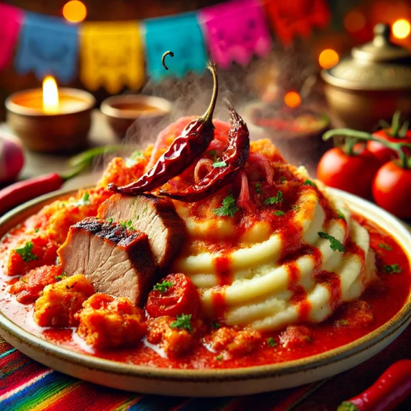 Andijviestamppot met Varkensvlees en Tomatenpuree