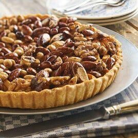 Appeltaart met honingnoten