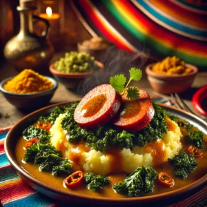 Boerenkoolstamppot met Rookworst en Currysaus