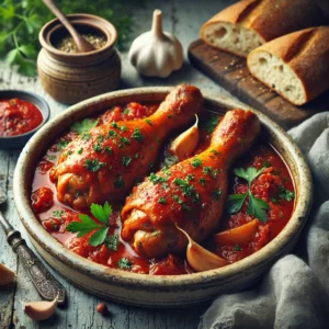 Franse Kippenbouten in Romige Tomatensaus