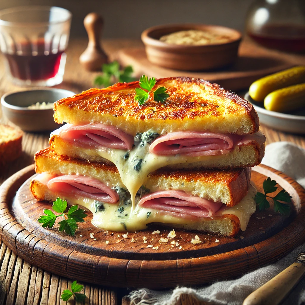 Gourmet Tosti met Blauwe Kaas en Yorkham
