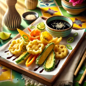 Knapperige Japanse Groentetempura met Verfrissende Sojadip