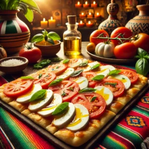 Mozzarella Schnitten met Tomaat en Basilicum