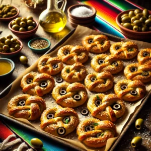 Olijvenpretzels met Bladerdeeg en Zeezout
