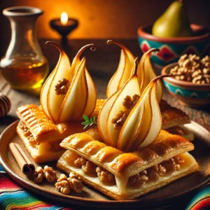 Perennestjes met Walnoten en Honing