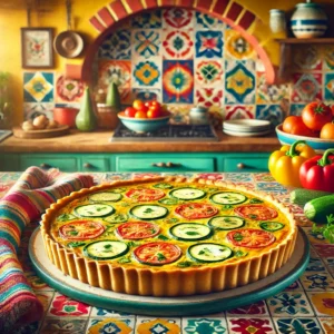 Quiche met Courgette, Tomaat en Roomkaas