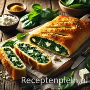 Spinazie-Feta Strudel Hartige Vegetarische Hoofdgerecht