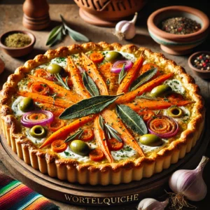 Wortelquiche met Sjalotten en Salie