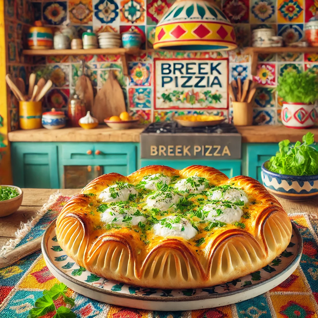breekpizza met roomkaas