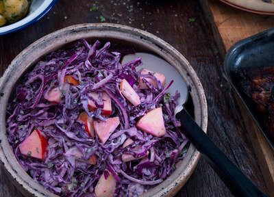 Rodekool Appelsalade