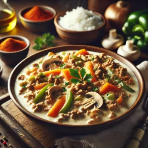 Romige Stroganoff met Gehakt en Groenten - Receptenplein.nl