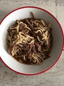 Chinese noedelsoep met bief