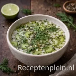 Wild marinade barbecue op een rustieke houten tafel.