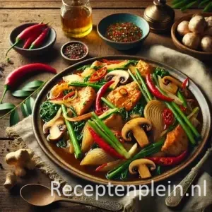 Gai pad king op rustieke houten tafel