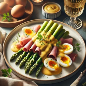Klassieke Asperges met Hollandaisesaus, Ham en Ei