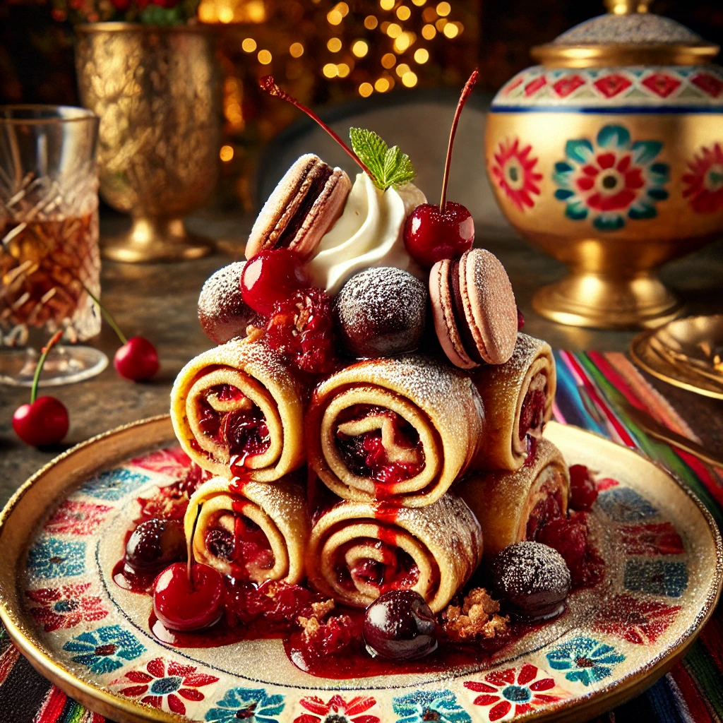Gourmet Kersen-Bitterkoekjes Flensjes