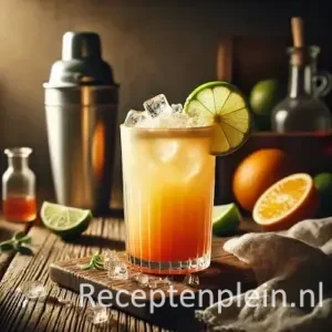 Granada op een rustieke houten tafel.