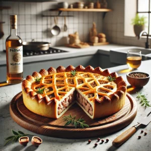 Traditionele Italiaanse Pasticcio Vleespastei