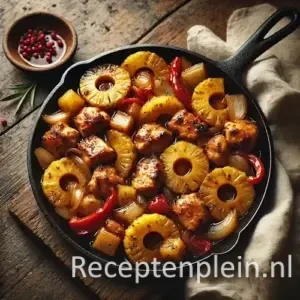 Kipstukjes Hawaï op rustieke houten tafel