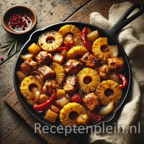 Kipstukjes Hawaï op rustieke houten tafel