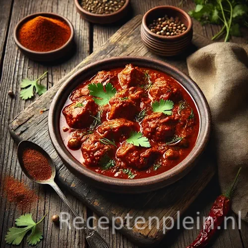 Kip Kohlapuri op rustieke houten tafel