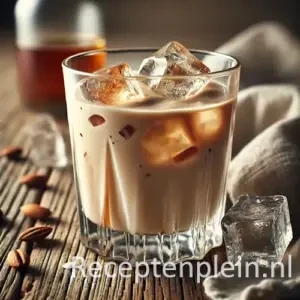 P.S. I Love You cocktail op een rustieke houten tafel.