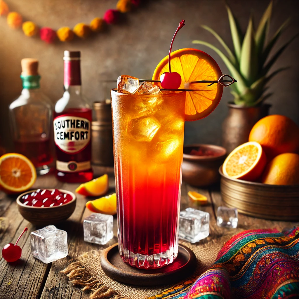 Southern Hurricane: Fruitige Cocktail met Southern Comfort en Grenadine