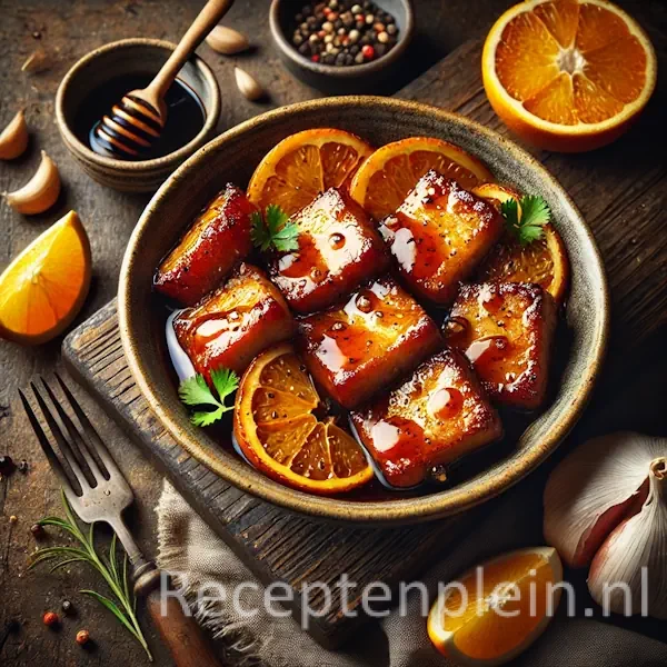 Speklapjes met Ketjap en Sinaasappelsaus
