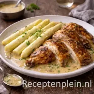 Braadkip Rubens op rustieke houten tafel