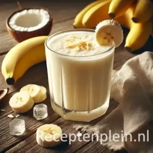 skywalker mocktail op een rustieke houten tafel.