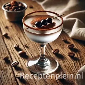 voodoo cocktail op een rustieke houten tafel.
