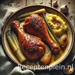 Hammetjes van Mechelse koekoek op rustieke houten tafel