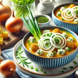 Klassieke Uiensoep met Roquefort