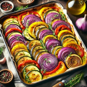 Mediterrane Groentetian uit de Oven
