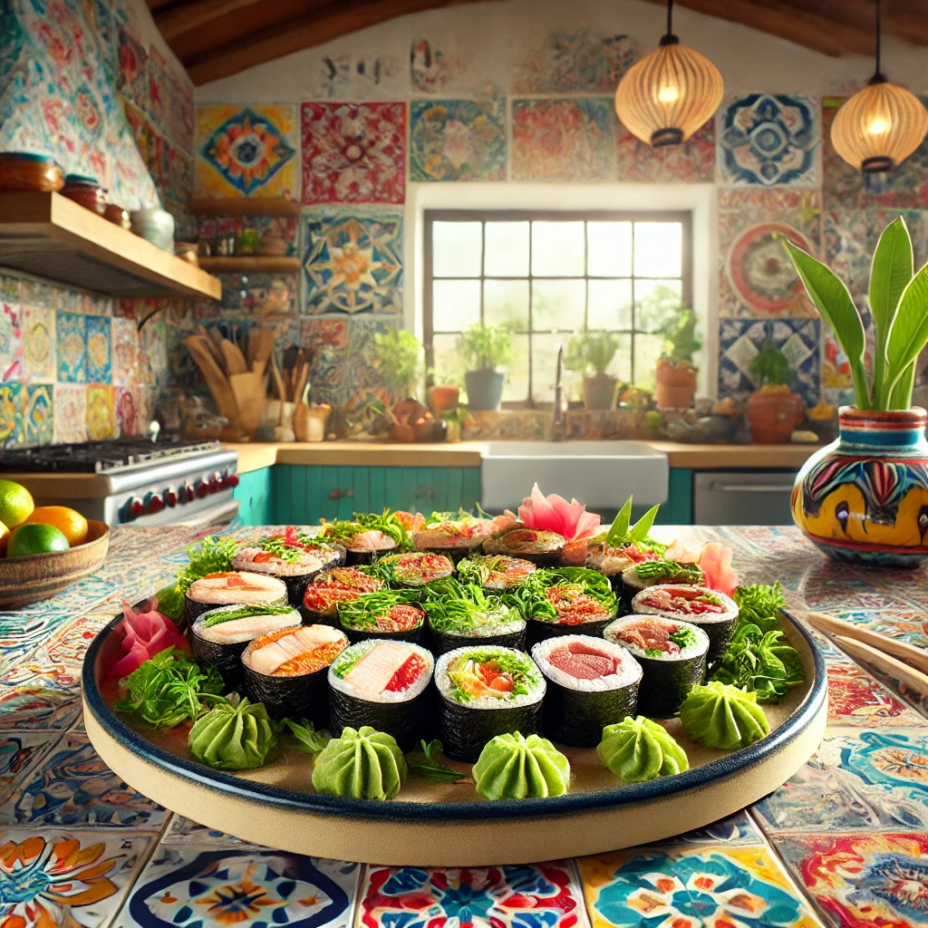 Temaki Sushi met Rosbief en Cocktailgarnalen