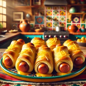 gouden knakworstrolletjes uit de Airfryer