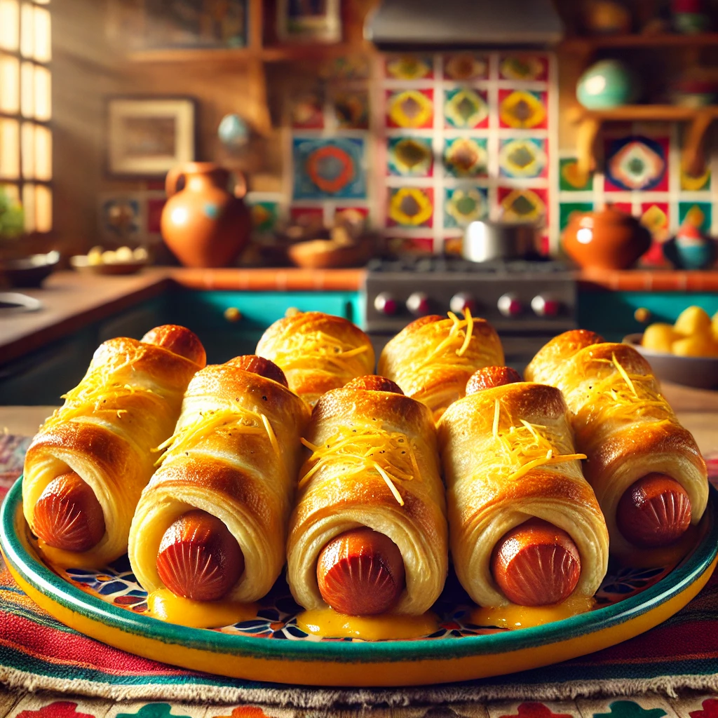 gouden knakworstrolletjes uit de Airfryer