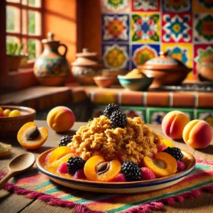 Frisse Abrikozen-Bramencrumble
