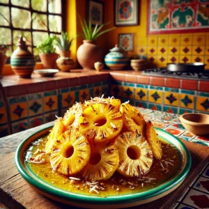 Gebakken Ananas met Honing en Kokos