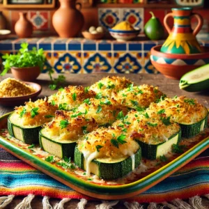 Gegratineerde Courgetteschijven uit de Airfryer