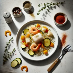 Arroz a Banda met Garnalen en Kabeljauw